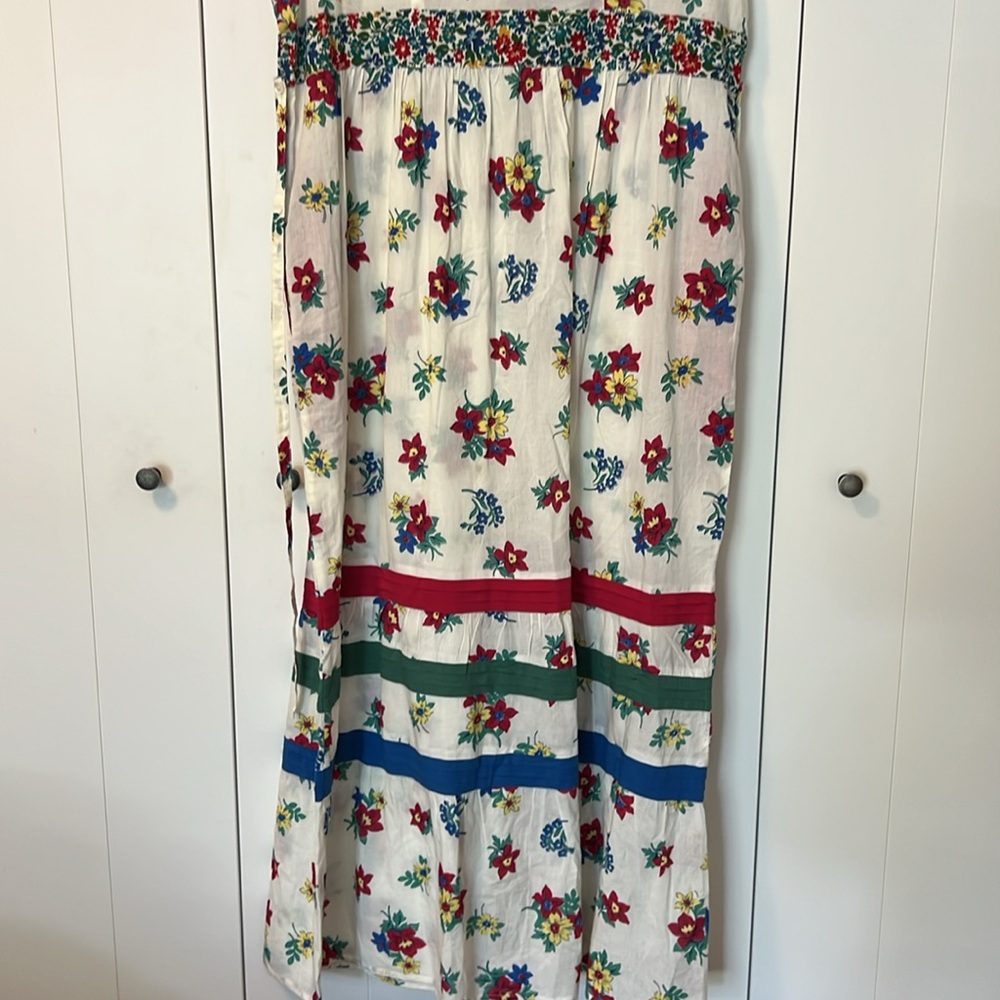 NWT April Cornell Cotton Prairie Floral Maxi dress Size L - Picture 5 of 6